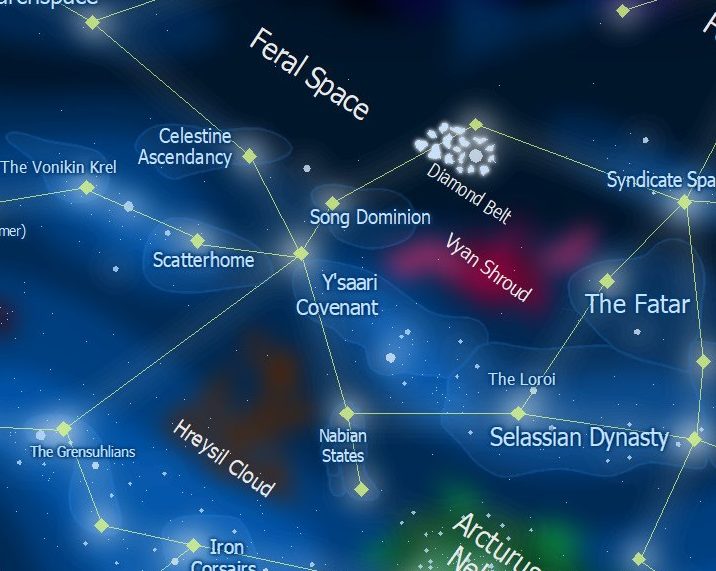 Provisional map of Starmourn Sector.